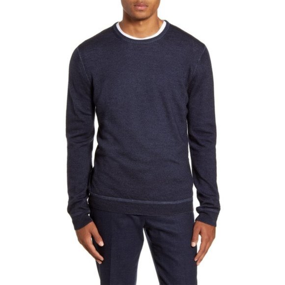 Nordstrom Other - NEW Nordstrom Signature Merino Crew Sweater Blue M